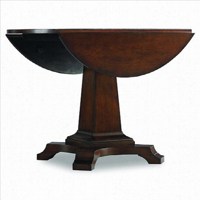 Hooker Furnture Abbott Place Round Pedestal Dining T Able With Drpo Leaves