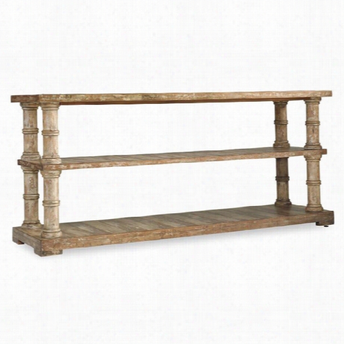 Hookeer Furniture Wakefield 60in Console Table Wtih Shelf In Taupe