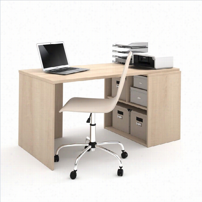 I3 By Bestar Workstation In Northern Maple