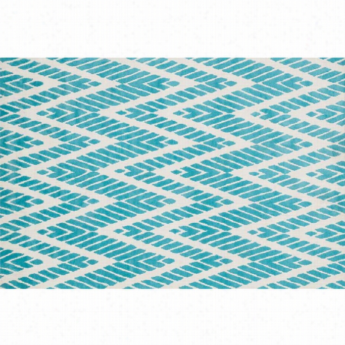 Loloi Cassidy 5' X 7'6 Microfiber Rug In Aqua