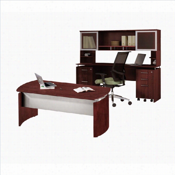 Mayline Medina Series - Office Suite 37 In Mahogany