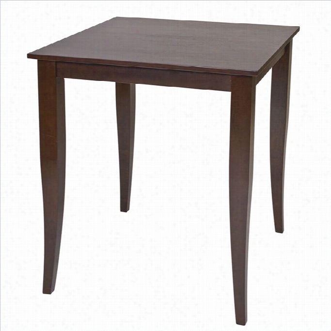 Office Star Jamestown Pub Table In Espresso Finish