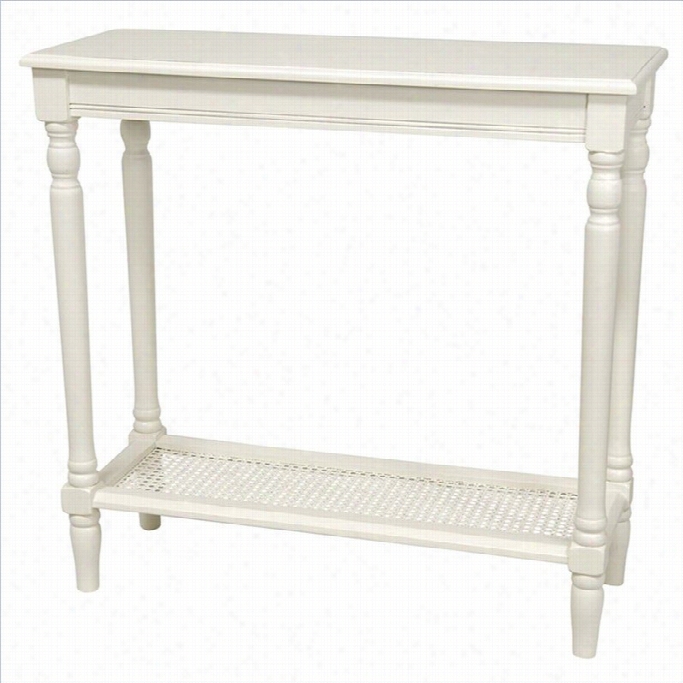 Orietal Furniture 29 Classic Console Table In White