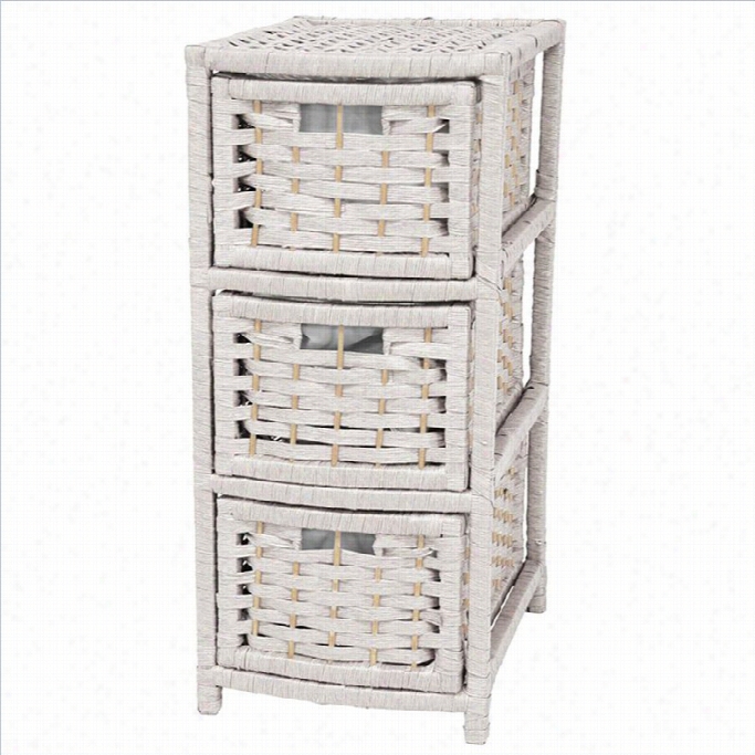 Orienta Lfurniture 3 Drawer Occasional Chest In White