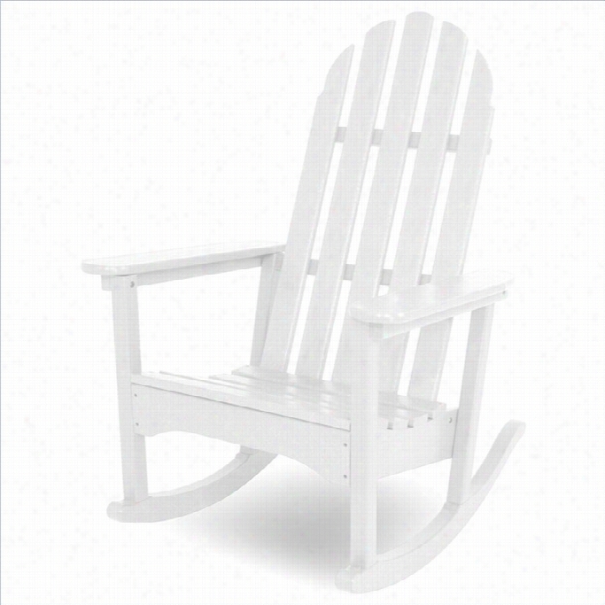 Polywood Classic Adkrondack Rocker In White