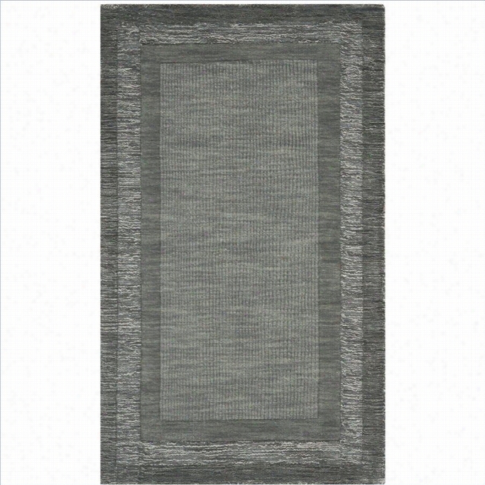 Safavieh Impressions Rectangle Rug In Charcoal / Blue-3' X 5'