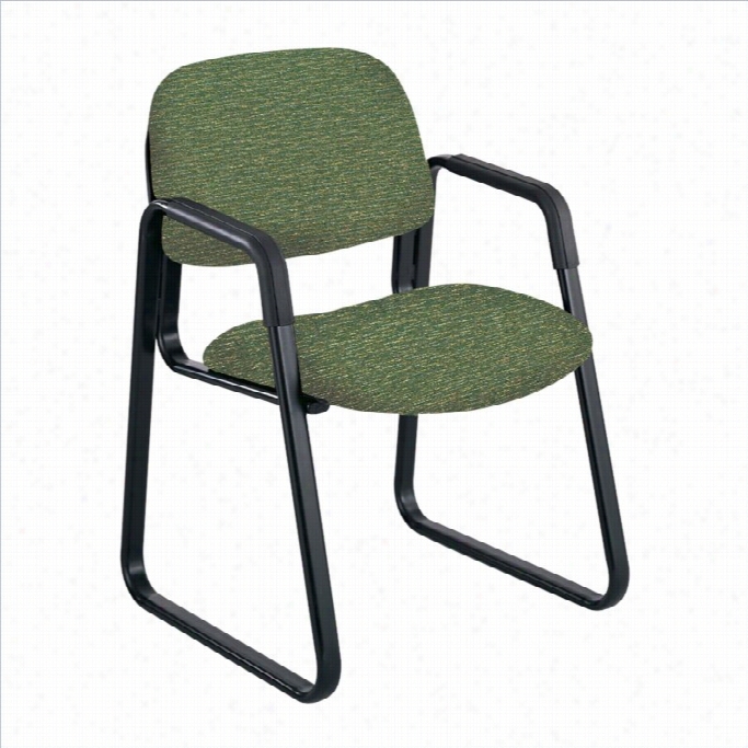 Safco Cava Urth Sled Mean Guest Chair In Green