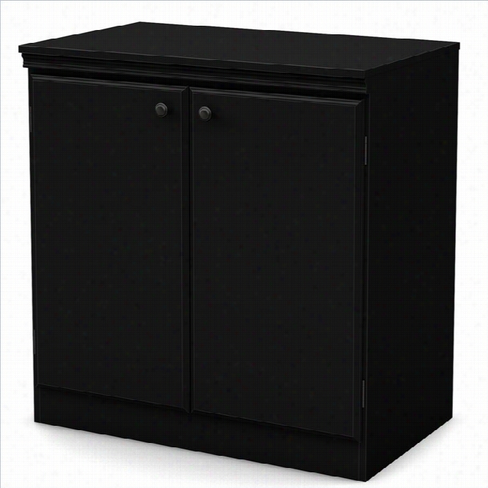 South Shroe Morgan Storage Cabinet Pure Black