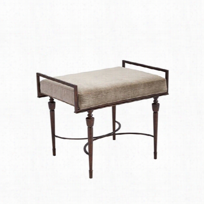 Stanley Vills Couture Cata Rina Bed End Bench In Antique Bronze