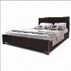 Baxton Studio Pless Platform Bed in Dark Brown-Full