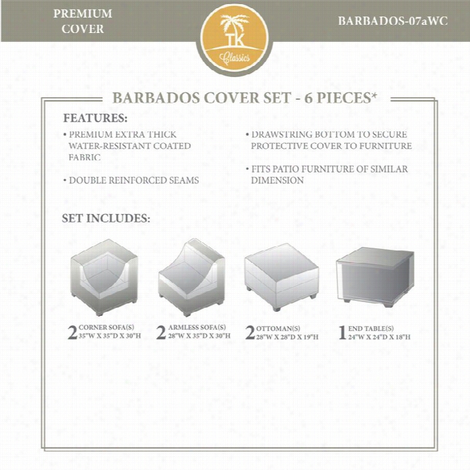 Tkc Barbados 7 Piece Winter Cover Set In Beige