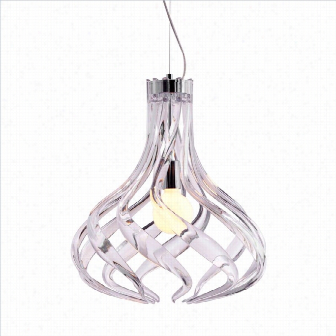 Zuo Cyclone Ceiling Lamp In Clear