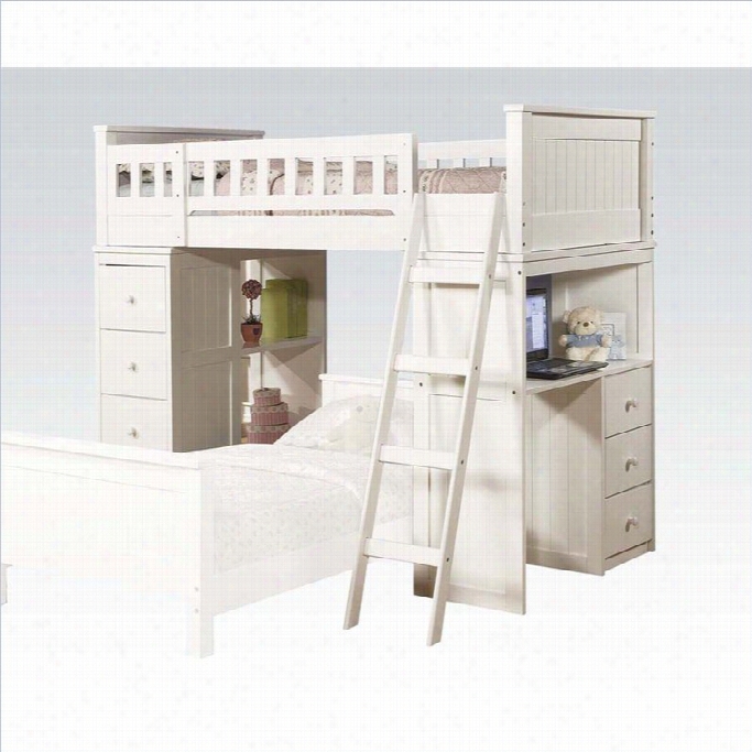 Acme Furniture Willoughby Loft Bed In White