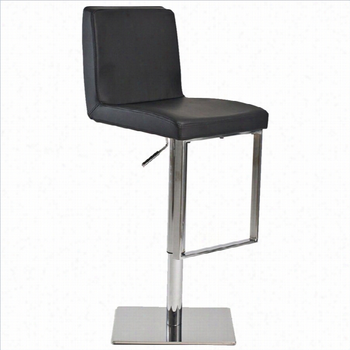 Aeon Furniture Riva 22 To 30 Adjustable Bar Stool In Black