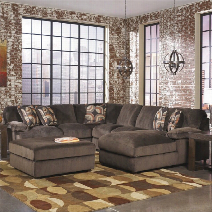 Ashley Furniture Truscotti 5 Piece Sectional In Cafe