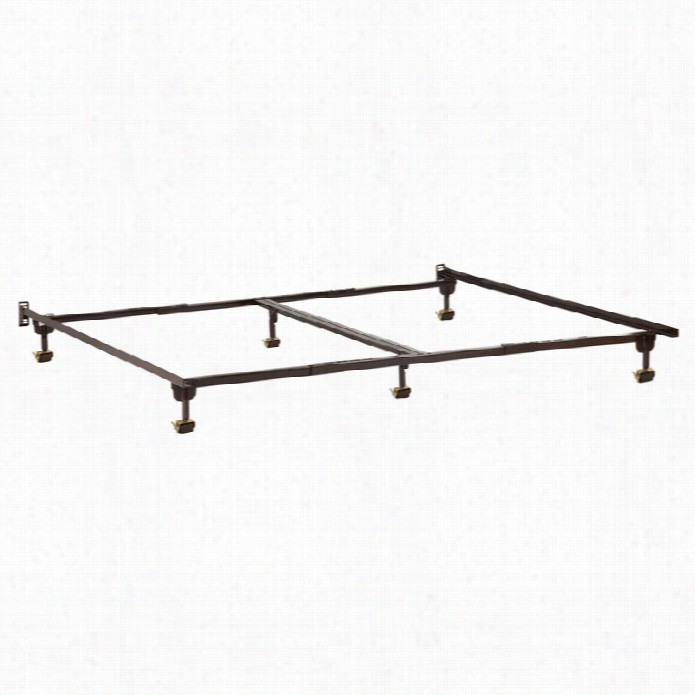Atlanntic Furnituure Adjusable Premium Metal Bed Frame With Rug Orllers