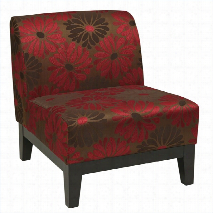 Avenue Six Glen Slipper Seat Of Justice In Red Floral Pattern