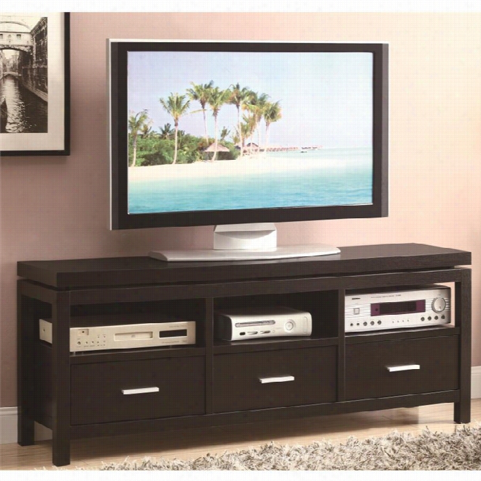 Coaster 60 Contemporary Tv Stand In Cappuccino