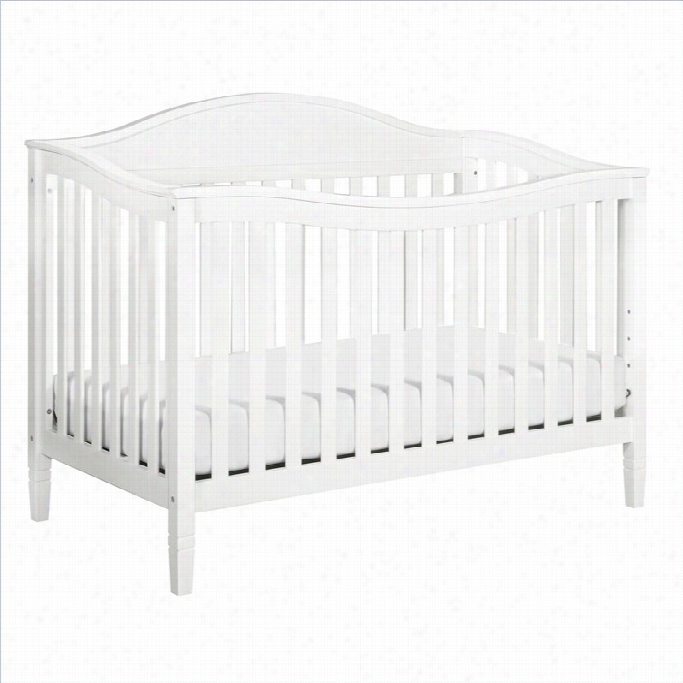 Daavinci Laurel 4-in-11 Convertible Crib Upon Toddler Rail In White