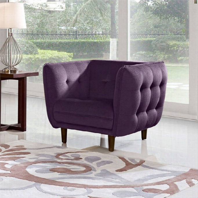 Diamond Sofa Venice Fabric Stress  Chair In Purple