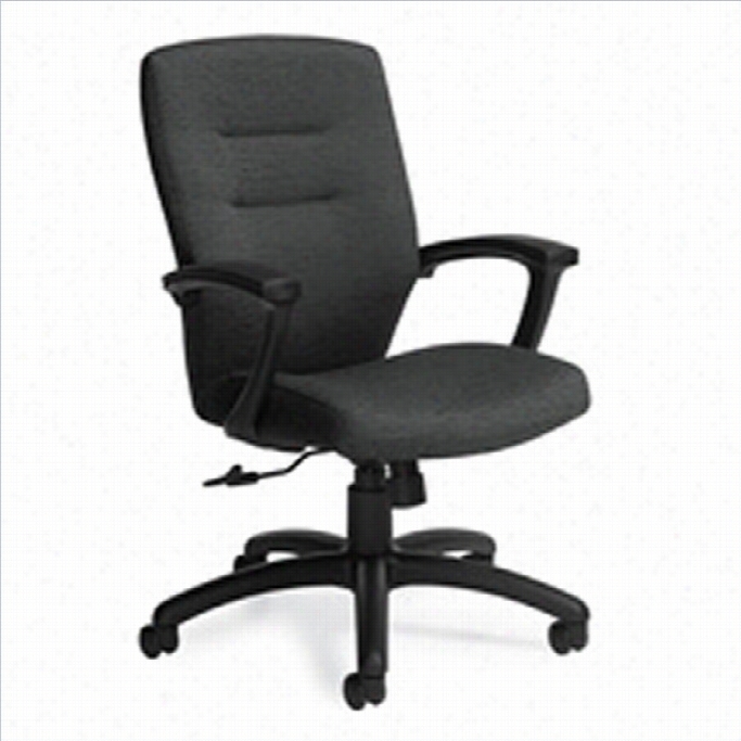 Global Ssynopsis Medium Back Tilter Office Chair In Lback Coal