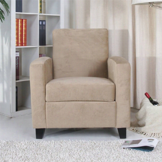 Gold Sparrow Stockton Fabric Arm Chair In Khaki