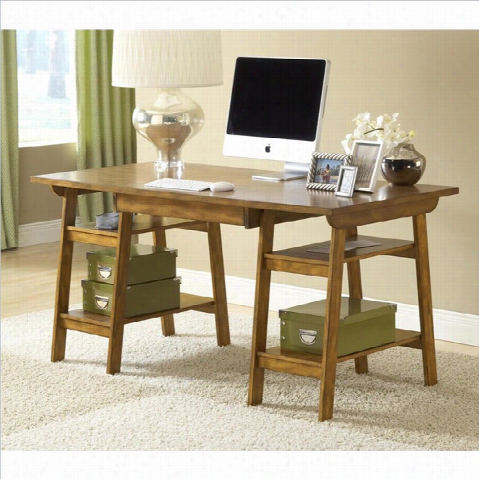 Hillsdale Parkglen Desk In Medium Oak