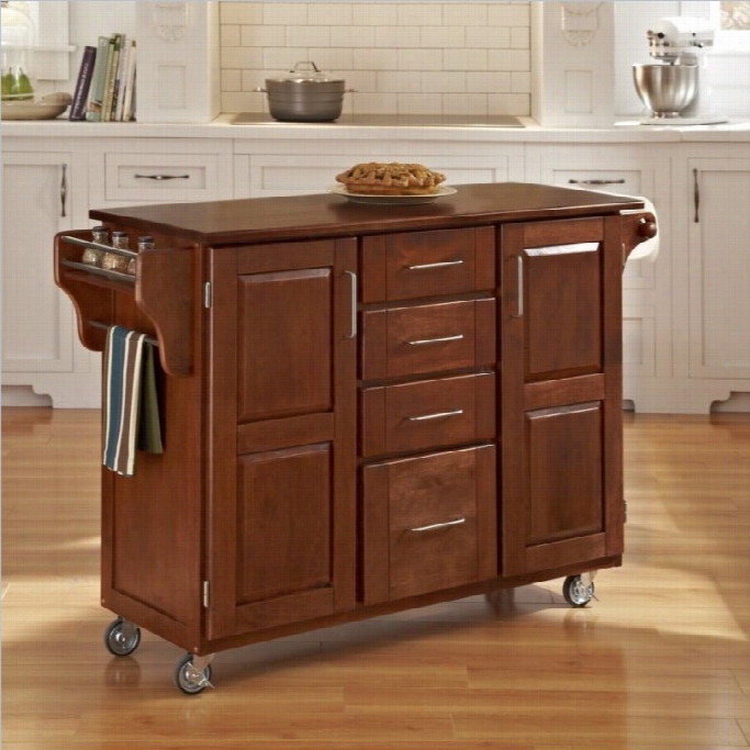 Hoe Styles Ccreate-a-cart In Warm Oak Perfect With Cerry Top