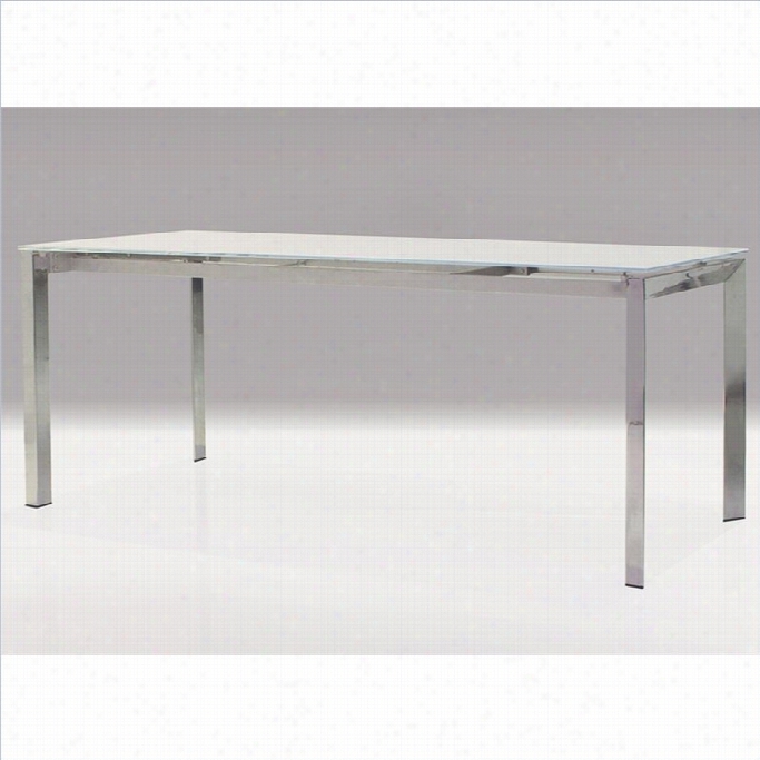 Mobital Ghost Dining Table In Whkte