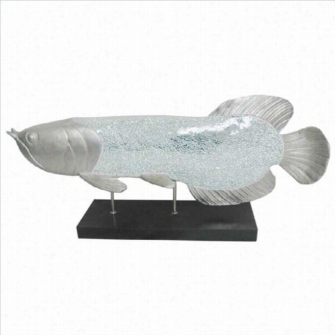 Moe's Fish Figurine Inn Silver