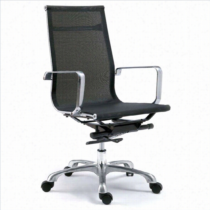 Moe's Sigma High Back Office Chair In Gray