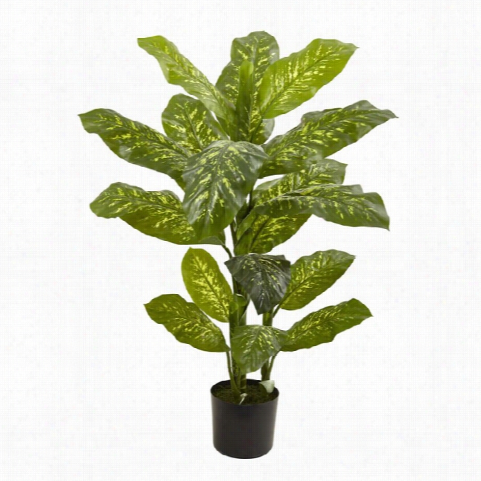 Nearly Natural 4' Dieffenbachia Plant (real Touch)