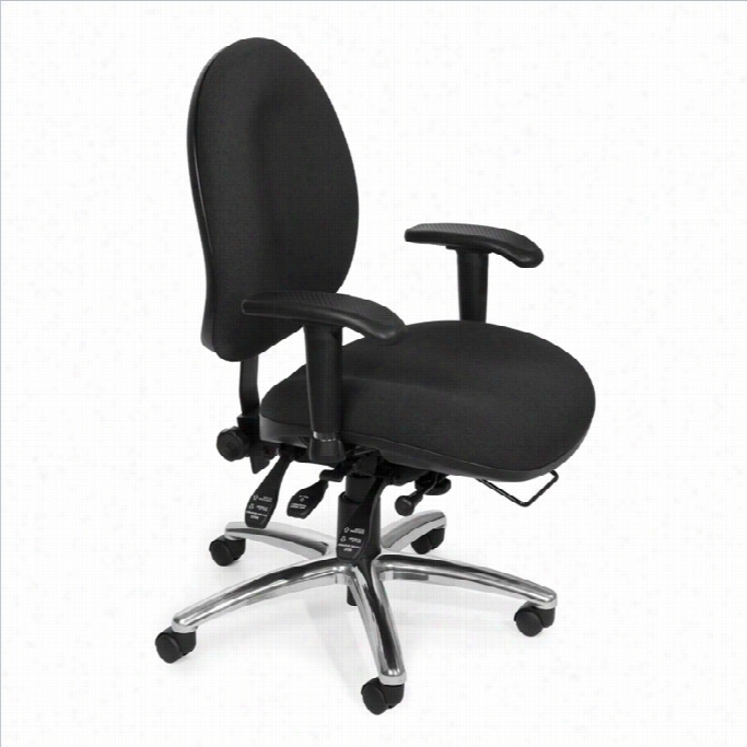 Ofm 24-hour Big And Tall Compuuter Task Office Chair Ni Charcoal