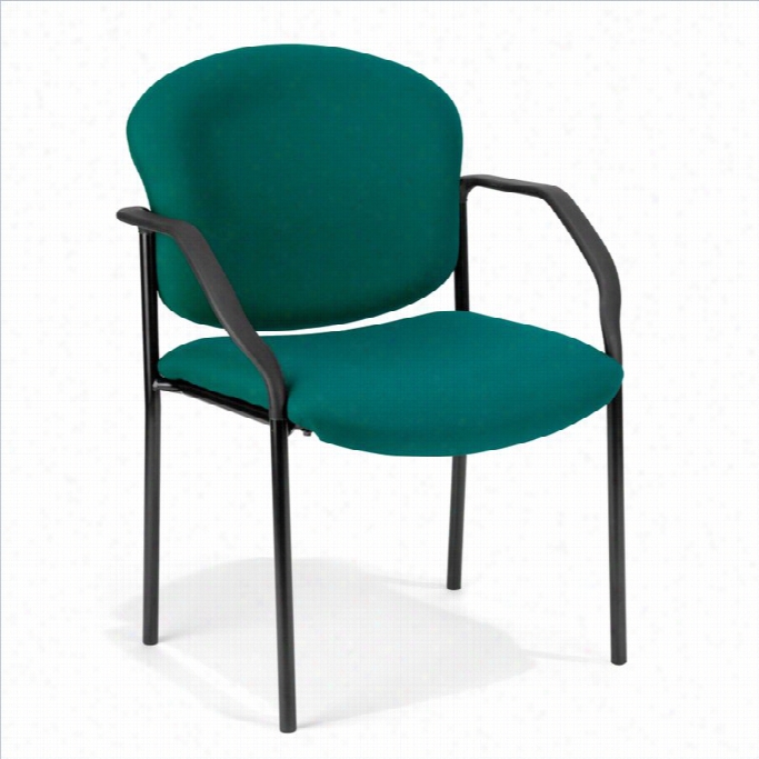 Ofm Deluxe Stacking Guest Stacking Chair In Teal