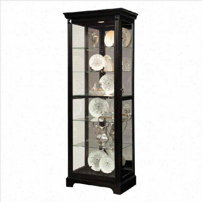 Pulaski Curio Display Cabinet In Painted Black