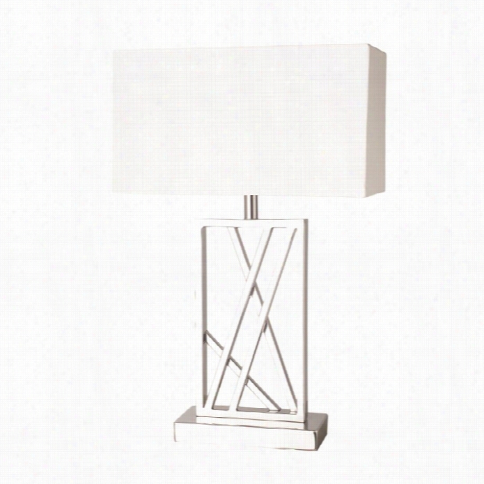 Renwil Chatterly Ii Table Lamp In Chrome