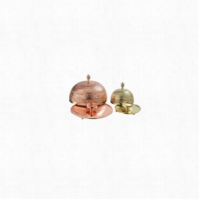 Renwl Crustulam Candle Holder In Shiny Copper And Brass (set Of 2 )