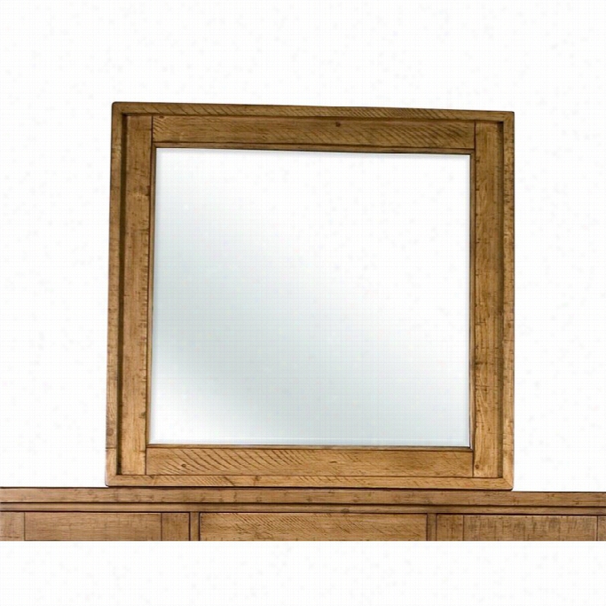 Rivverside Furniture Summerhill Landscape Mirror In Canby Rustic Pine