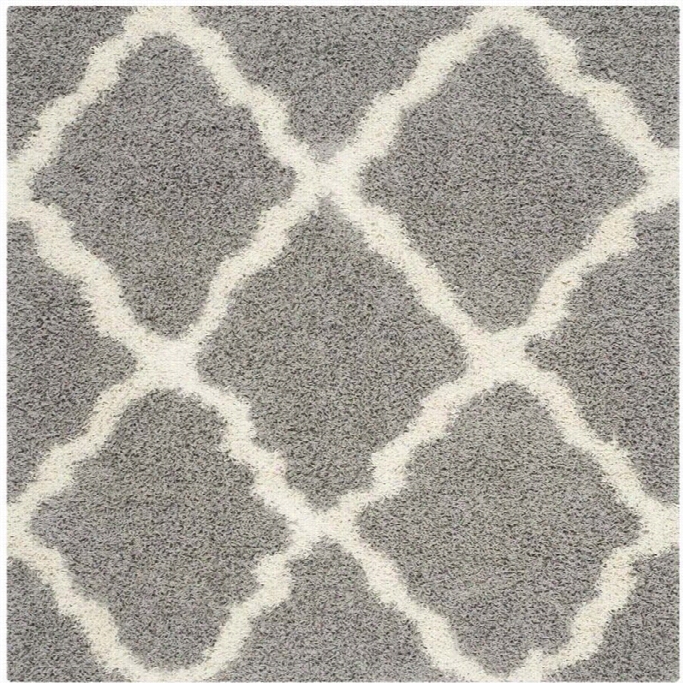 Safavieh Dallas Shag Grey Shag Rug - Square 6'