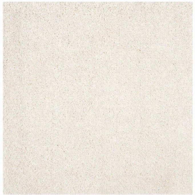 Saafavieh New York Shag Ivory Shag Rug - Square 4'