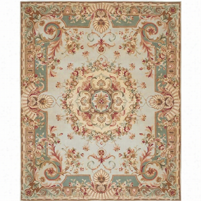 Safzvieh Savonnerie Blue Traditional Rugg - 10' X 14'