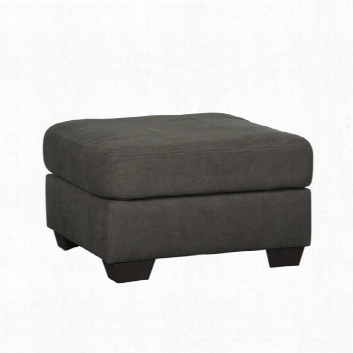 Sig Nature Design By Ashley Furniture Delta City Square Accent Ottoman In Steel