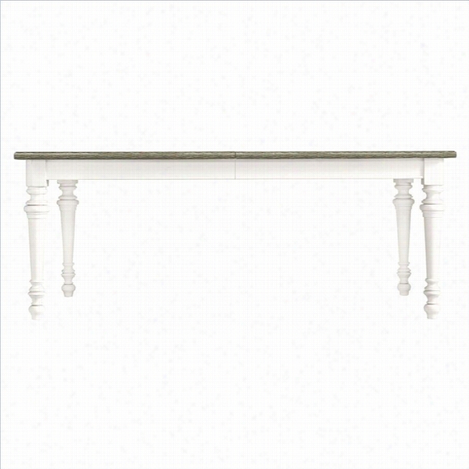 Stanley Furniture Coastal Living Withdraw Rectangular Leg Dining Table In Ssaltbox White