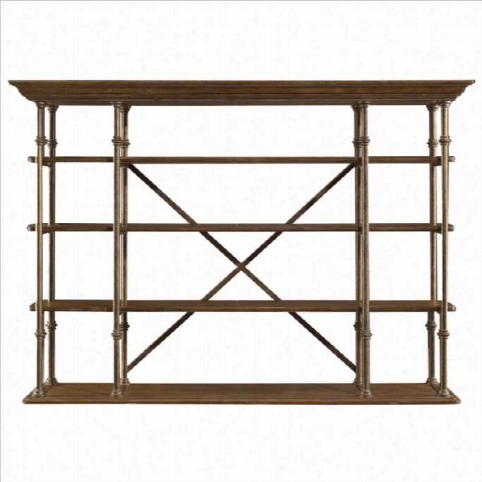 Stanley Furniture European Farmhouse L'acrobat Open Air Shelf In Blknd