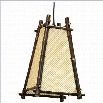 Oriental Furniture 14 Itashi Hanging Lantern in Brown