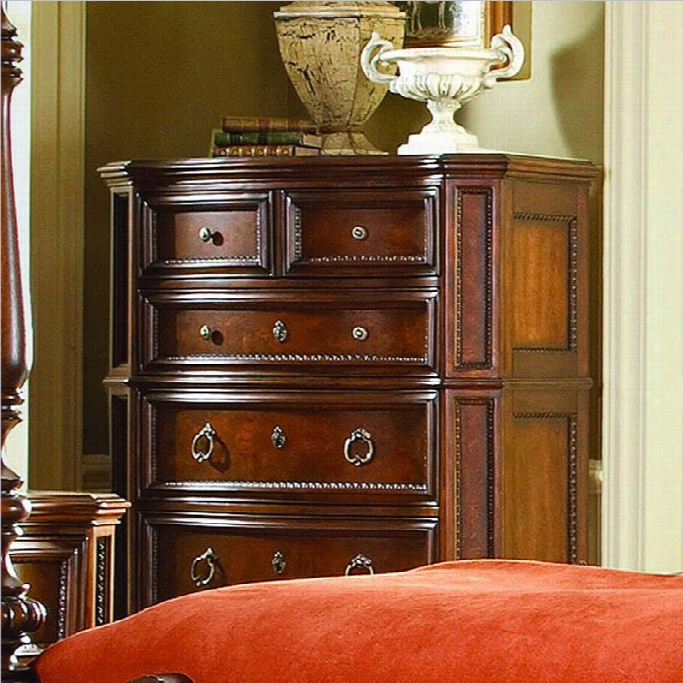 Trent Home Prenzo Chest In Warm Brown Finish