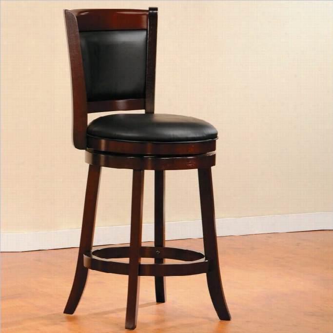 Trent Home Shapel 24c Ounter Stool In Cherry (set Of 2)