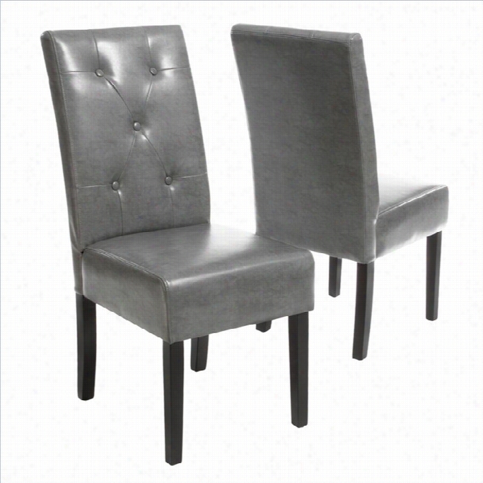 Trent Home Tara Dining Chair In Grey (set Of 2)