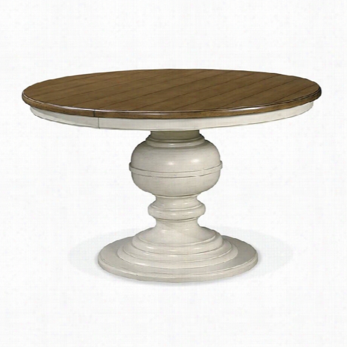 Universal Furniture Summer Hill Round Dining Table In Cotton