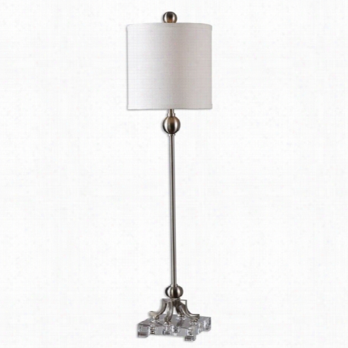 Uttermost Bellamy Metal Buffet Lamp In Brushed Nickel